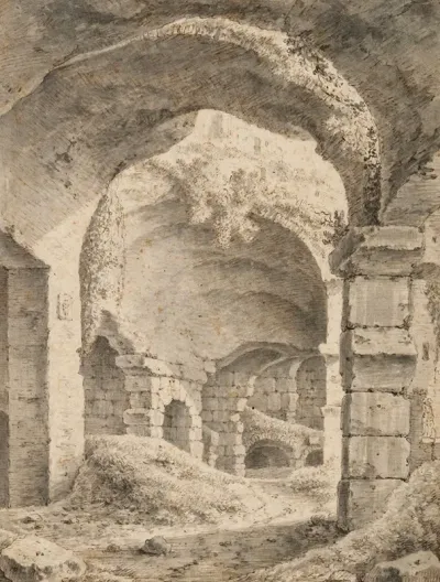 View Of The Interior Of The Colosseum Rome