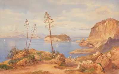 View Of The Island Of Nisida In The Gulf Of Pozzuoli