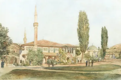 View Of The Khans Palace At Bakhchisarai Crimea