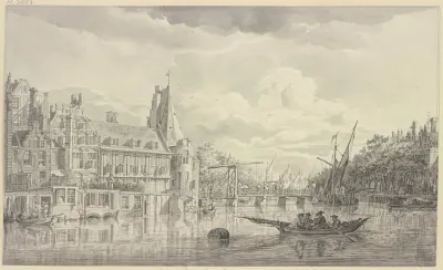 View Of The Kloveniersdoelen In Amsterdam