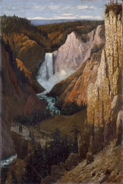 View Of The Lower Falls Grand Canyon Of The Yellowstone 2