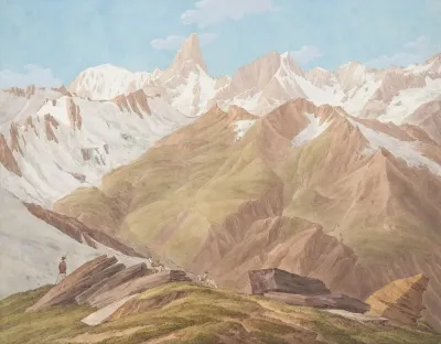 View Of The Massif Of Mont Blanc