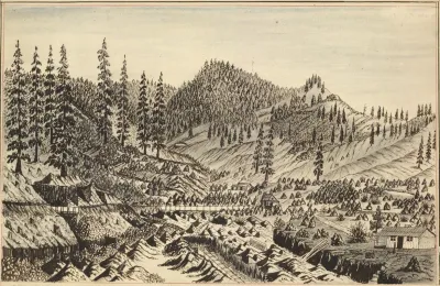 View Of The Mine At Long Gulch