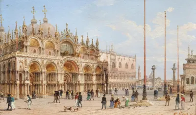 View Of The Molo With The Palazzo Ducale And Santa Maria Della Salute