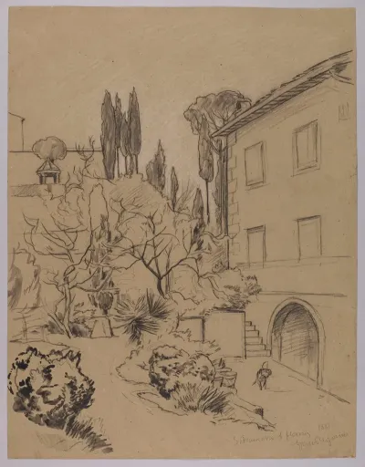 View Of The Monastery Of St Francis In Florence
