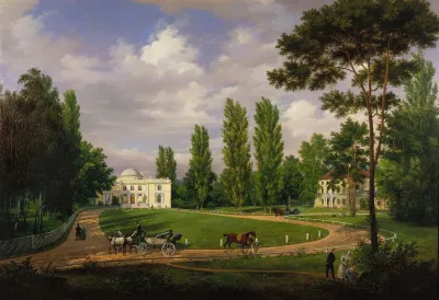 View Of The Natolin Palace From The Courtyard