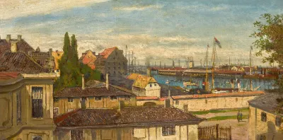 View Of The Naval Port At Copenhagen From The Windows Of Amalienborg Palace
