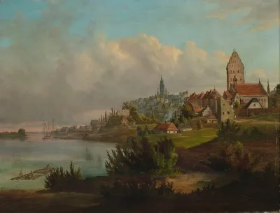 View Of The Old Town And The New Town From North