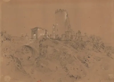 View Of The Ossolinski Family Castle In Ossolin