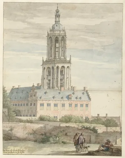 View Of The Palace Of Frederik V Elector Palatine And The Sint Cunerakerk Rhenen