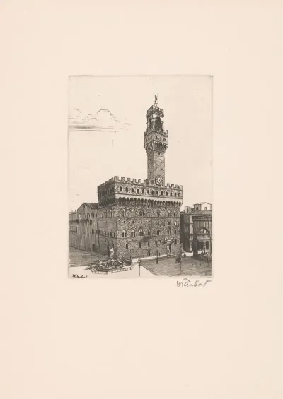 View Of The Palazzo Vecchio In Florence
