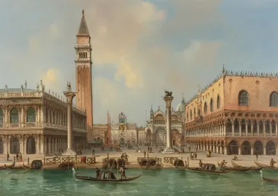 View Of The Piazzetta Di San Marco Venice