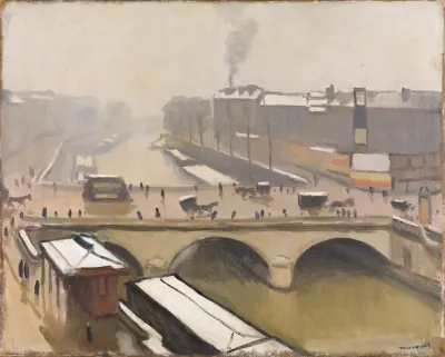 View Of The Pont Saint Michel In Paris