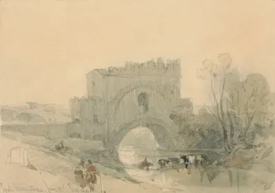 View Of The Ponte Nomentano Rome