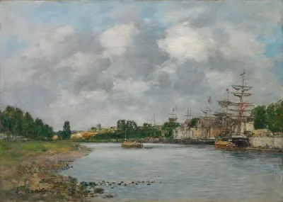 View Of The Port Of Saint Valery Sur Somme