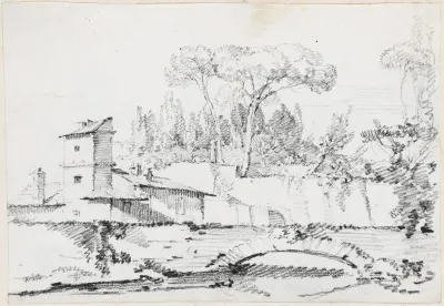 View Of The Prato Of The Villa Borghese