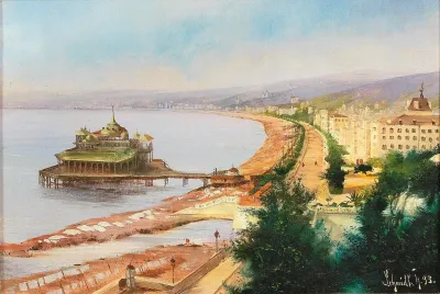 View Of The Promenade Des Anglais Nice