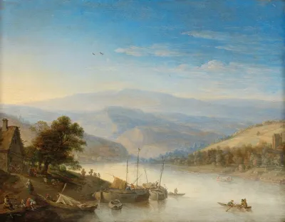 View Of The Rhine River Near Andernach
