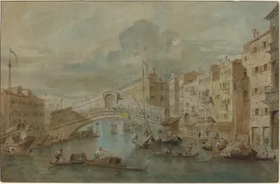 View Of The Rialto Bridge Venice