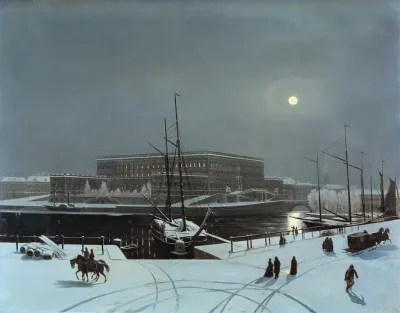 View Of The Royal Palace Of Stockholm Winter