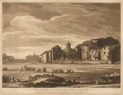 View Of The Ruins Of Dioclesians Baths