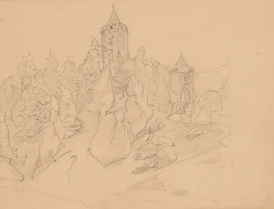 View Of The Ruins Of The Castle In Ojcow