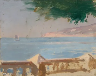 View Of The Sea From The Bakhchi Dere Villa In Yalta From The Journey To Crimea