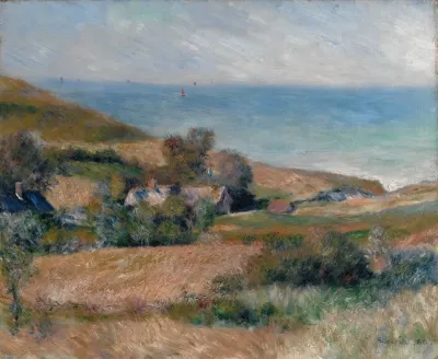 View Of The Seacoast Near Wargemont In Normandy