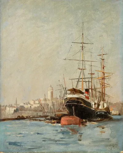 View Of The Seaport Near Bursa