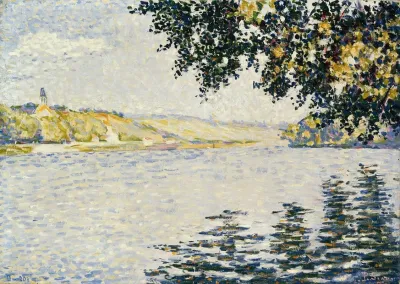 View Of The Seine At Herblay
