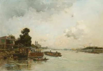 View Of The Seine Paris