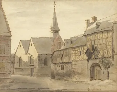 View Of The St Jacobs Church And The Inn Maastricht