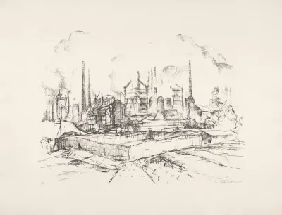View Of The Steelworks From The Great Furnaces
