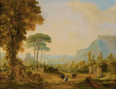 View Of The Suburbs Of Pausilippo