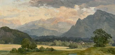 View Of The Tennengebirge Mountains Near Salzburg