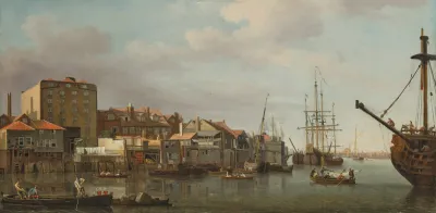 View Of The Thames At Wapping