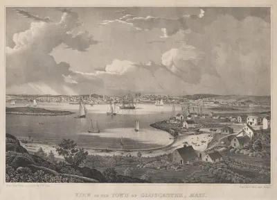View Of The Town Of Gloucester Mass