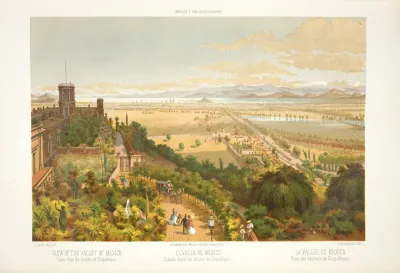 View Of The Valley Of Mexico Taken From The Heights Of Chapultepec