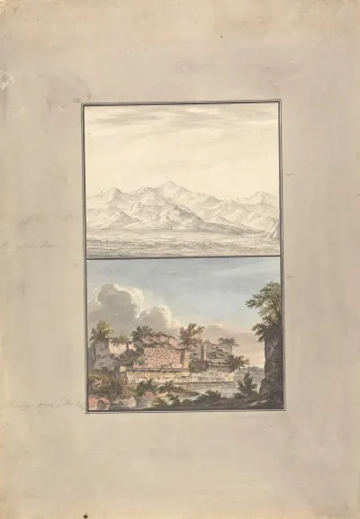View Of The Valley Of Sardis And View Of A Ruined Bridge