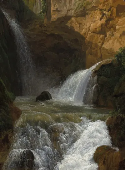 View Of The Waterfalls At Tivoli