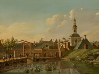 View Of The Witte Poort Leiden