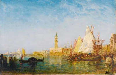 View Of Venice With The Doges Palace