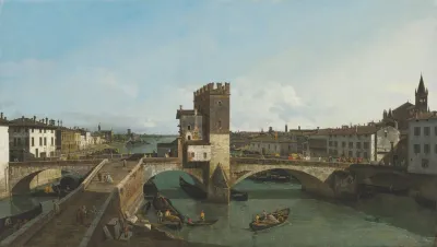 View Of Verona With The Ponte Delle Navi