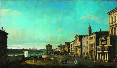 View Of Via Di Ripetta In Rome
