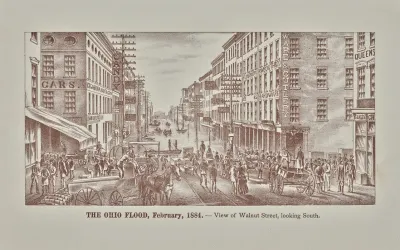 View Of Walnut Street Looking South