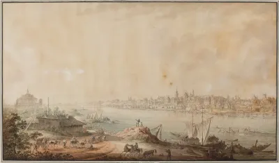 View Of Warsaw From The Side Of The Loreto Church In The Praga District