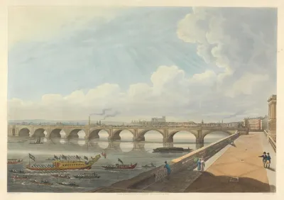 View Of Waterloo Bridge From The East End Of Somerset House Terrace