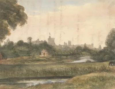 View Of Windsor From Down The River