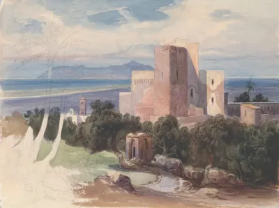 View On Terracina With Mount Circeo
