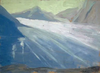 View On The Aletsch Glacier Ii